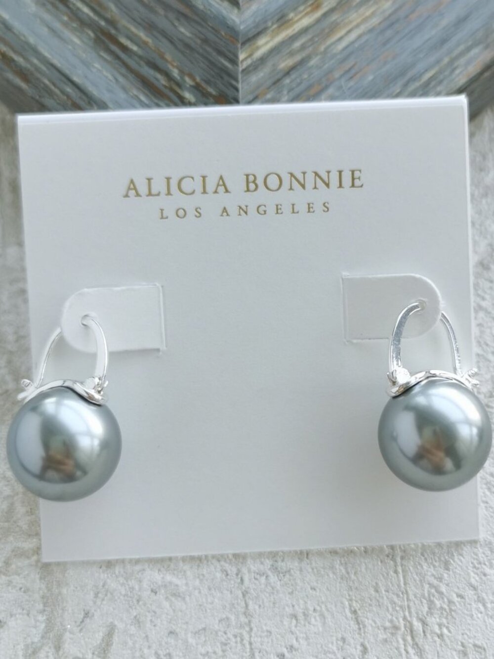 Alicia Bonnie ❤️ Blanche Silver Silver Pearl Earrings